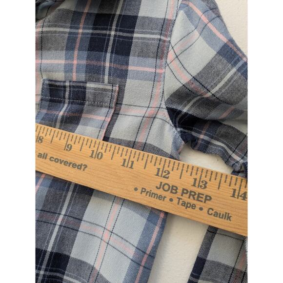 Children's Place Girls Button Up Collared Shirt Long Sleeve Blue Size 4 - Picture 4 of 8